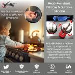 Safe Silicone Gas Stove Knob Locks for Kids