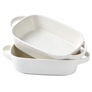 Bruntmor Porcelain Rectangular Baking Dish Set of 2