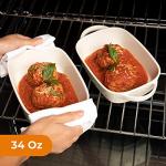 Bruntmor Porcelain Rectangular Baking Dish Set of 2