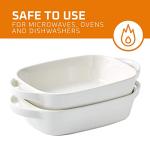 Bruntmor Porcelain Rectangular Baking Dish Set of 2