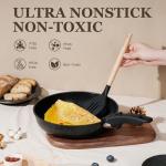 KIKCOIN 20-Piece Non-Stick Cookware Set