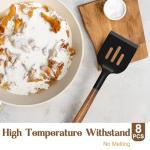 Umite Chef 8-Piece Silicone Utensil Set with Wood Handles