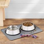 Waterproof Anti-Slip Silicone Pet Bowl Mat, Grey