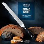 CUTLUXE 10-Inch Serrated Bread Knife with Ergonomic Handle