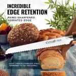CUTLUXE 10-Inch Serrated Bread Knife with Ergonomic Handle