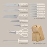Martha Stewart 14-Piece Stainless Steel Knife Set