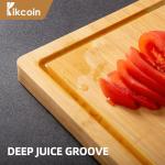 Set of 3 Bamboo Cutting Boards with Compartments