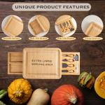 Custom Bamboo Charcuterie Board Set with Accessories