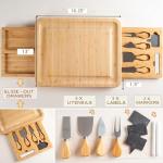 Custom Bamboo Charcuterie Board Set with Accessories
