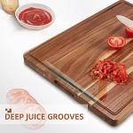 Extra Large Acacia Wood Cutting Board with Juice Groove