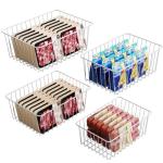 Freezer Organizer Bins - 4 Pack Storage Baskets