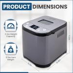 15-in-1 Bread Maker with Nonstick Bowl & Tools