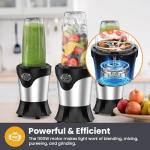 Suavo 1100W Portable Blender with Travel Cups