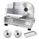 Electric Meat Slicer with Adjustable Stainless Steel Blades