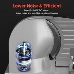 Electric Meat Slicer with Adjustable Stainless Steel Blades