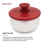 KitchenAid Salad Spinner with One-Hand Pump, 7.43 Quart
