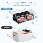 Freezer Organizer Bins - 4 Pack Storage Baskets