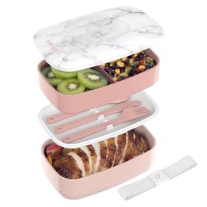 Bentgo Classic 3-Compartment Bento Box - Blush Marble
