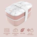 Bentgo Classic 3-Compartment Bento Box - Blush Marble