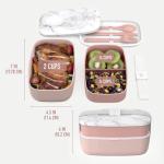 Bentgo Classic 3-Compartment Bento Box - Blush Marble