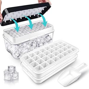 Ice Cube Trays with Lid & Storage Bin