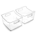 BINO Lodge Collection Plastic Storage Bins - 2 Pack