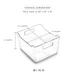 BINO Lodge Collection Plastic Storage Bins - 2 Pack