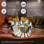 Hammered Stainless Steel Beverage Tub and Ice Bucket