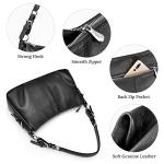 S-ZONE Women's Leather Hobo Shoulder Bag