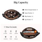 S-ZONE Women's Leather Hobo Shoulder Bag