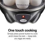 Hamilton Beach 3-in-1 Electric Egg Cooker, Black