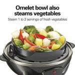 Hamilton Beach 3-in-1 Electric Egg Cooker, Black