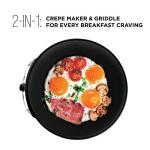Chefman 12" Electric Crepe Maker & Griddle