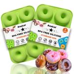 Anea 2-Pack Non-Stick Silicone Donut Pans