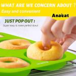 Anea 2-Pack Non-Stick Silicone Donut Pans