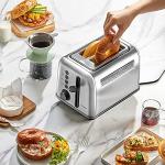 BUYDEEM DT620 Retro Stainless Steel 2-Slice Toaster