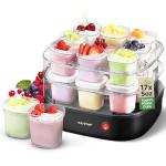 Nutrichef 17 Cup Automatic Yogurt Maker with Cups