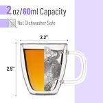 Set of 6 Double Wall Espresso Cups