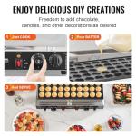 VEVOR 110V Mini Electric Pancake and Waffle Maker