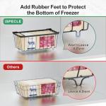 iSPECLE Stackable Freezer Organizer Bins - 4 Pack