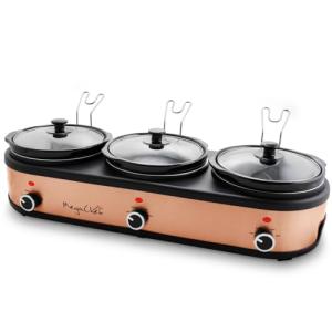 Megachef Triple Slow Cooker and Buffet Server
