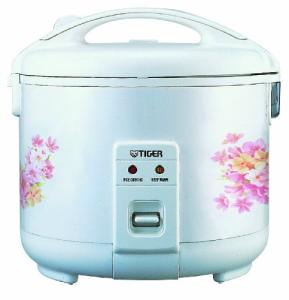 Tiger 3-Cup Floral White Rice Cooker & Warmer