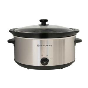 West Bend 6-Quart Manual Slow Cooker with Lid