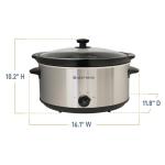 West Bend 6-Quart Manual Slow Cooker with Lid