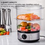 OVENTE 2-Tier Electric Food Steamer, Stainless Steel