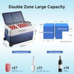 BODEGA 12V Portable Fridge and Freezer Combo