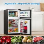 Midea Double Door Mini Fridge with Freezer