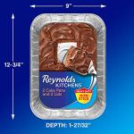 Reynolds Kitchens Blue Aluminum Pans with Lids - 2 Count