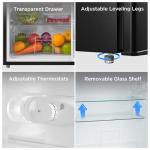 Midea Double Door Mini Fridge with Freezer