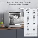 BlitzHome Wi-Fi Compact Portable Countertop Dishwasher